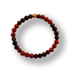 Farbenkraft rot Kreation diopteia Armband Kugeln 6mm, 18 cm