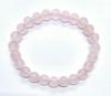 Kinder Armband Rosenquarz Kugeln 6mm