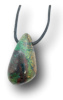 Azurit-Malachit in Matrix Anhänger gebohrt ca. 3cm
