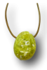 Lizardit (Serpentin) Anhänger gebohrt