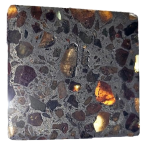 Pallasit Steineisenmeteorit ca. 3×3 cm gross