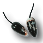Sardonyx (Chalcedon) Ohr-Oliven - Stärkt alle Sinnesorgane