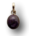 Rubin Anhänger Cabochon in Silber gefasst -  Selbstbestimmung u. Lebensfreude