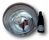 Rhodonit und Magnesit in ein Glas Wasser geben, mit 2 Tropfen S.O.S. Notfalltropfen aufmischen und schluckweise über den Tag verteilt trinken.