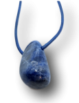 Sodalith Anhänger gebohrt -  Blutdrucksenker und Wahrheitsfinder
