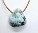 Larimar (Pektolith) Anhänger gebohrt - Ewigkeit und Augenblick