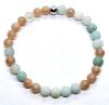 Selbstachtung Kreation diopteia Armband Kugeln 6mm matt / peach
